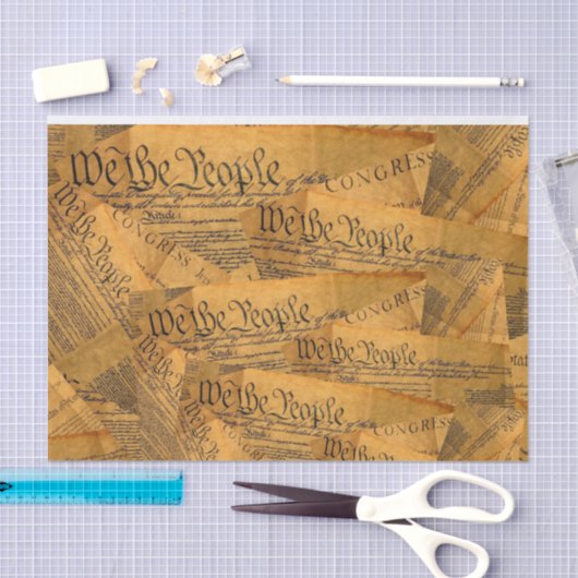 De Amerikaanse grondwet Tissuepapier (Craft)