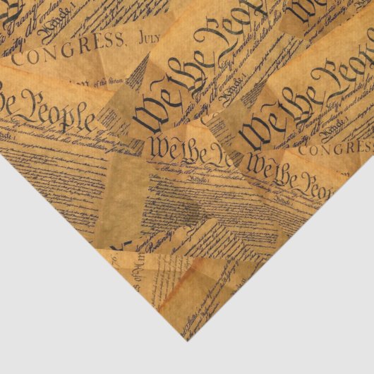 De Amerikaanse grondwet Tissuepapier (Detail)