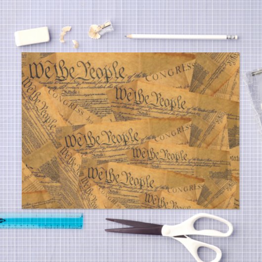 De Amerikaanse grondwet Tissuepapier (Craft)