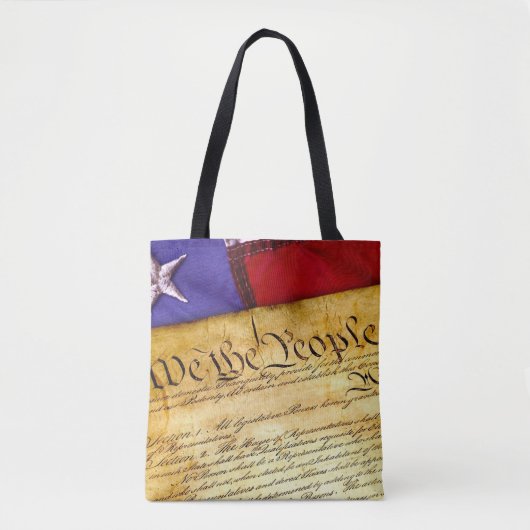 De Amerikaanse grondwet Tote Bag (Voorkant)