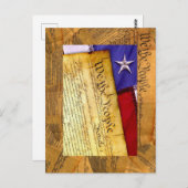 De Amerikaanse grondwet van het volk Briefkaart (Voorkant / Achterkant)