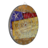De Amerikaanse grondwet van het volk Dartbord (Voorkant Links)