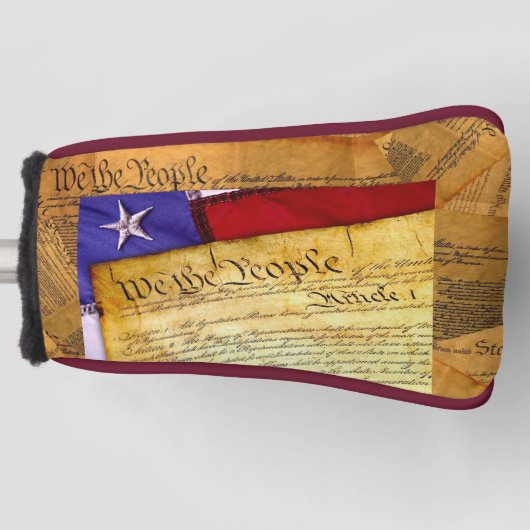 De Amerikaanse grondwet van het volk Golfheadcover (Voorkant)