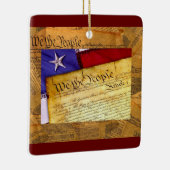 De Amerikaanse grondwet van het volk Keramisch Ornament (Rechts)