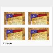 De Amerikaanse grondwet van het volk Rechthoekige Sticker (Vel)