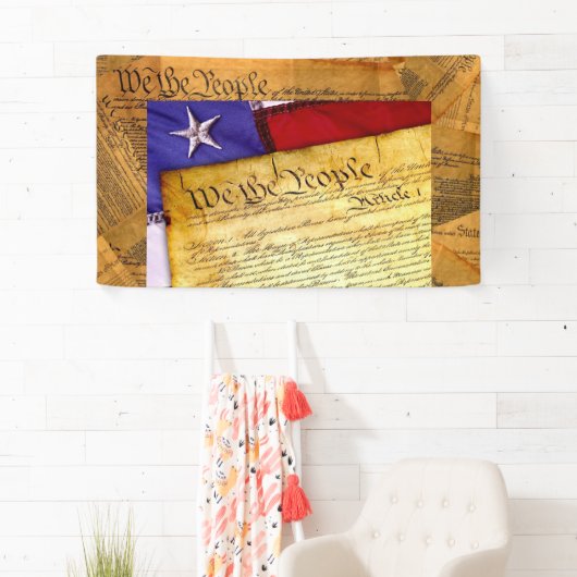 De Amerikaanse grondwet van het volk Spandoek (Insitu)