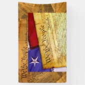 De Amerikaanse grondwet van het volk Spandoek (Verticaal)