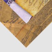 De Amerikaanse grondwet van het volk Tissuepapier (Detail)