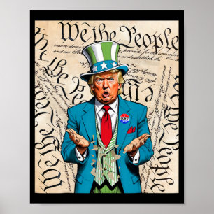 De Amerikaanse grondwet van Trump moet worden herl Poster