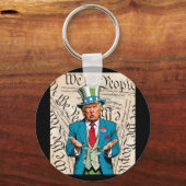 De Amerikaanse grondwet van Trump moet worden herz Sleutelhanger (Voorkant)