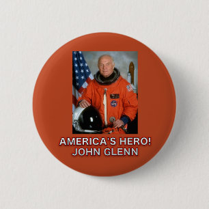 De Amerikaanse Hero John Glenn Button