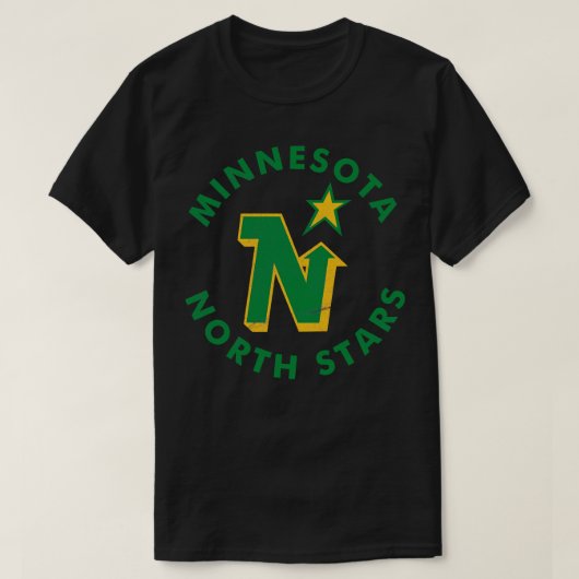 De Amerikaanse ijshockeyploeg Minnesota North Star T-shirt (Design voorkant)