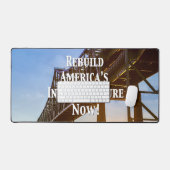 De Amerikaanse infrastructuur nu opnieuw opbouwen! Bureaumat (Keyboard & Muis)