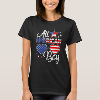 De Amerikaanse jongen op 4 juli jl. zorgt voor Kin T-shirt