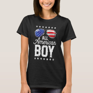 De Amerikaanse jongen op 4 juli jl. zorgt voor Kin T-shirt