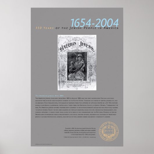 De Amerikaanse jood, april 1895 Poster (Voorkant)