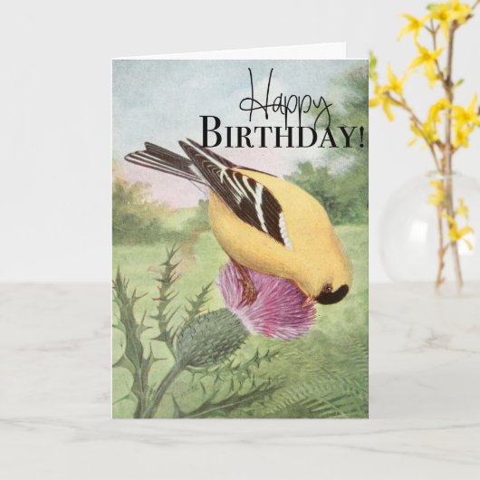 De Amerikaanse Kaart van de Verjaardag van de (Gele Bloem)