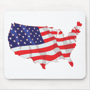 DE AMERIKAANSE KAART VAN DE VLAG VAN VERENIGDE MUISMAT