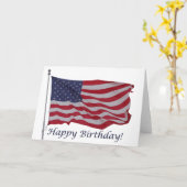 de Amerikaanse kaart van de vlagverjaardag (Gele Bloem)