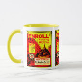 De Amerikaanse koopvaardij - Enroll Today! Mok (Links)