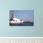 De Amerikaanse kustwacht Cutter Marlin patrouleert Canvas Afdruk (Insitu (Houten vloer))
