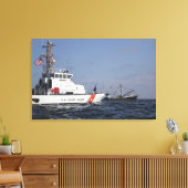 De Amerikaanse kustwacht Cutter Marlin patrouleert Canvas Afdruk (Insitu (Woonkamer))