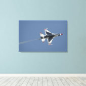 De Amerikaanse luchtmacht Thunderbird Canvas Afdruk (Insitu (Houten vloer))