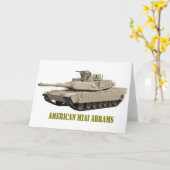 DE AMERIKAANSE M1A1 TANK VAN ABRAMS KAART (Gele Bloem)