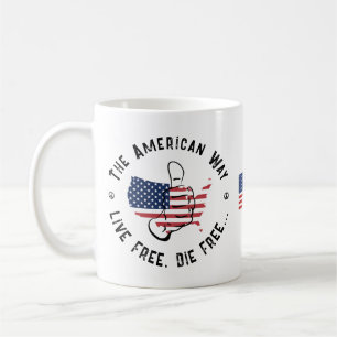 De Amerikaanse manier om vrij te leven en vrij te Koffiemok