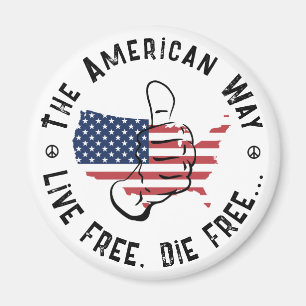 De Amerikaanse manier om vrij te leven en vrij te Magneet