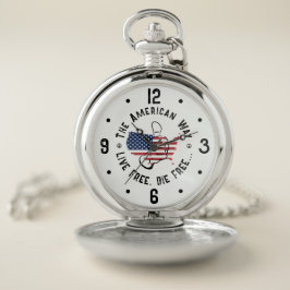De Amerikaanse manier om vrij te leven en vrij te  Zakhorloge