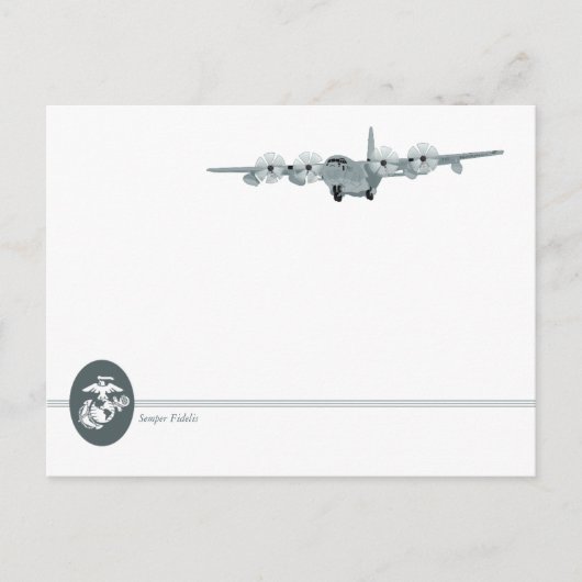 De Amerikaanse marine Aviation [C-130] Briefkaart (Voorkant)