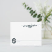 De Amerikaanse marine Aviation [C-130] Briefkaart (Staand voorkant)