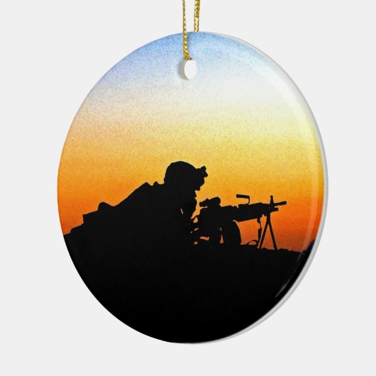 De Amerikaanse marine corps' Hymn Keramisch Ornament (Links)