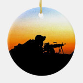 De Amerikaanse marine corps' Hymn Keramisch Ornament (Achterkant)