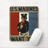 De Amerikaanse mariniers willen je Muismat (Met muis)