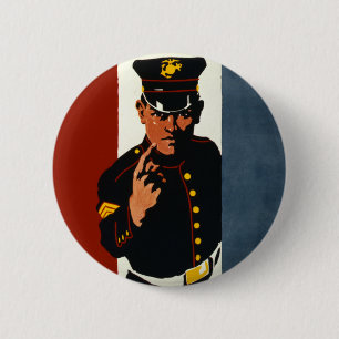 De Amerikaanse mariniers willen je Ronde Button 5,7 Cm