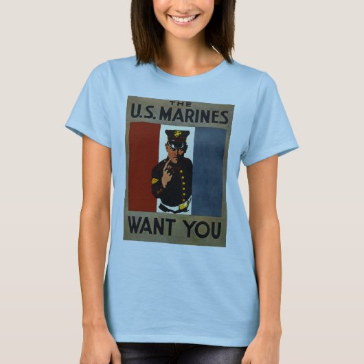 De Amerikaanse mariniers willen je T-shirt (Voorkant)