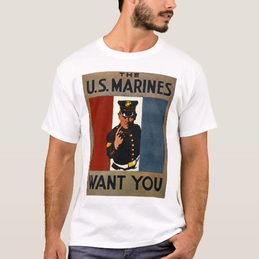De Amerikaanse mariniers willen je T-shirt (Voorkant)