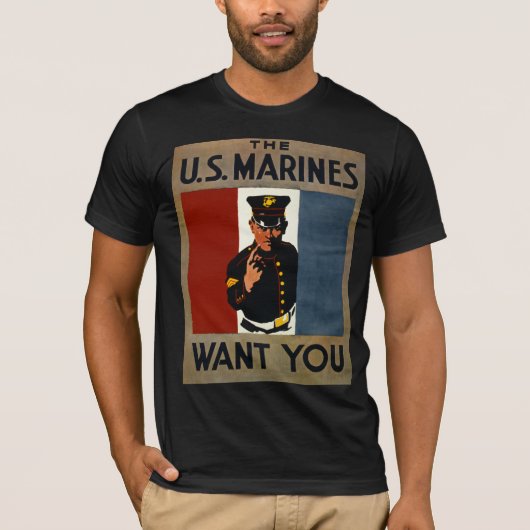 De Amerikaanse mariniers willen je T-shirt (Voorkant)