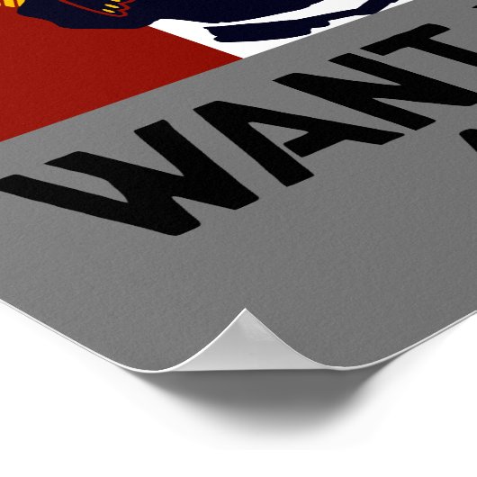 De Amerikaanse mariniers willen je — WWI Poster (Hoek)