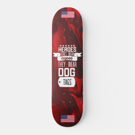 De Amerikaanse militaire helden van de Vlag Draag  Persoonlijk Skateboard (Voorkant)