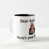 De Amerikaanse Mok van de bailout (Voorkant links)