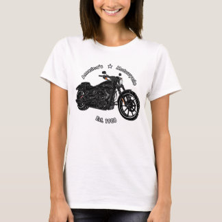 De Amerikaanse Motorfiets Black White Top