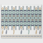 De Amerikaanse noordIndische geometrie naadloos gr Cadeaupapier (Vlak)