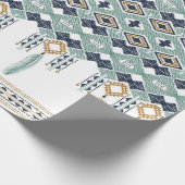 De Amerikaanse noordIndische geometrie naadloos gr Cadeaupapier (Hoek)