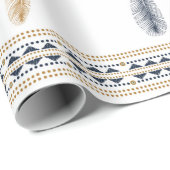 De Amerikaanse noordIndische geometrie naadloos gr Cadeaupapier (Rol Hoek)