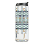 De Amerikaanse noordIndische geometrie naadloos gr Thermosbeker (Gedraaid links)