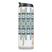 De Amerikaanse noordIndische geometrie naadloos gr Thermosbeker (Geroteerd rechts)