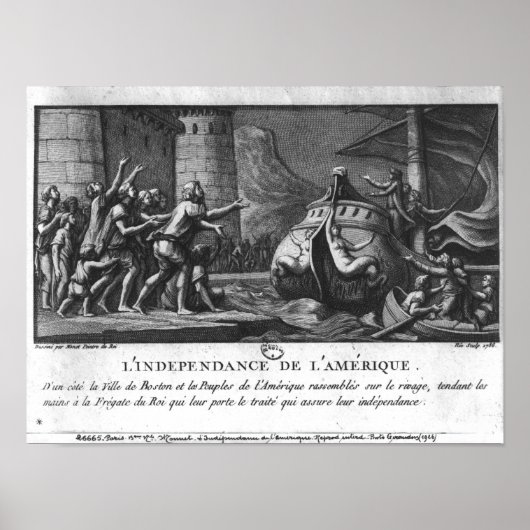 De Amerikaanse onafhankelijkheid Poster (Voorkant)